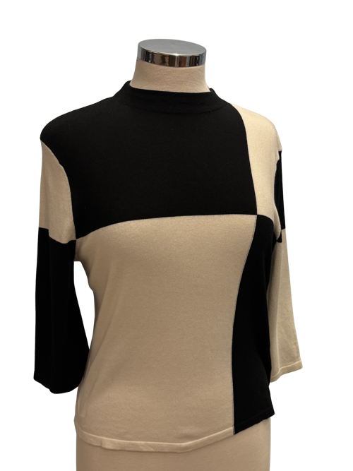 Jacquline Black & White Top