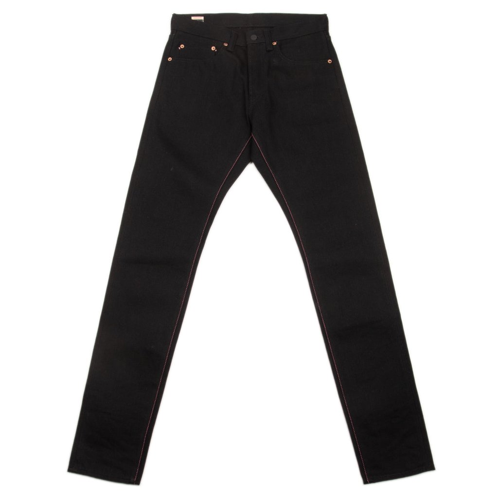 0405-B High Tapered Fit - 15.7oz Black/Black Selvedge