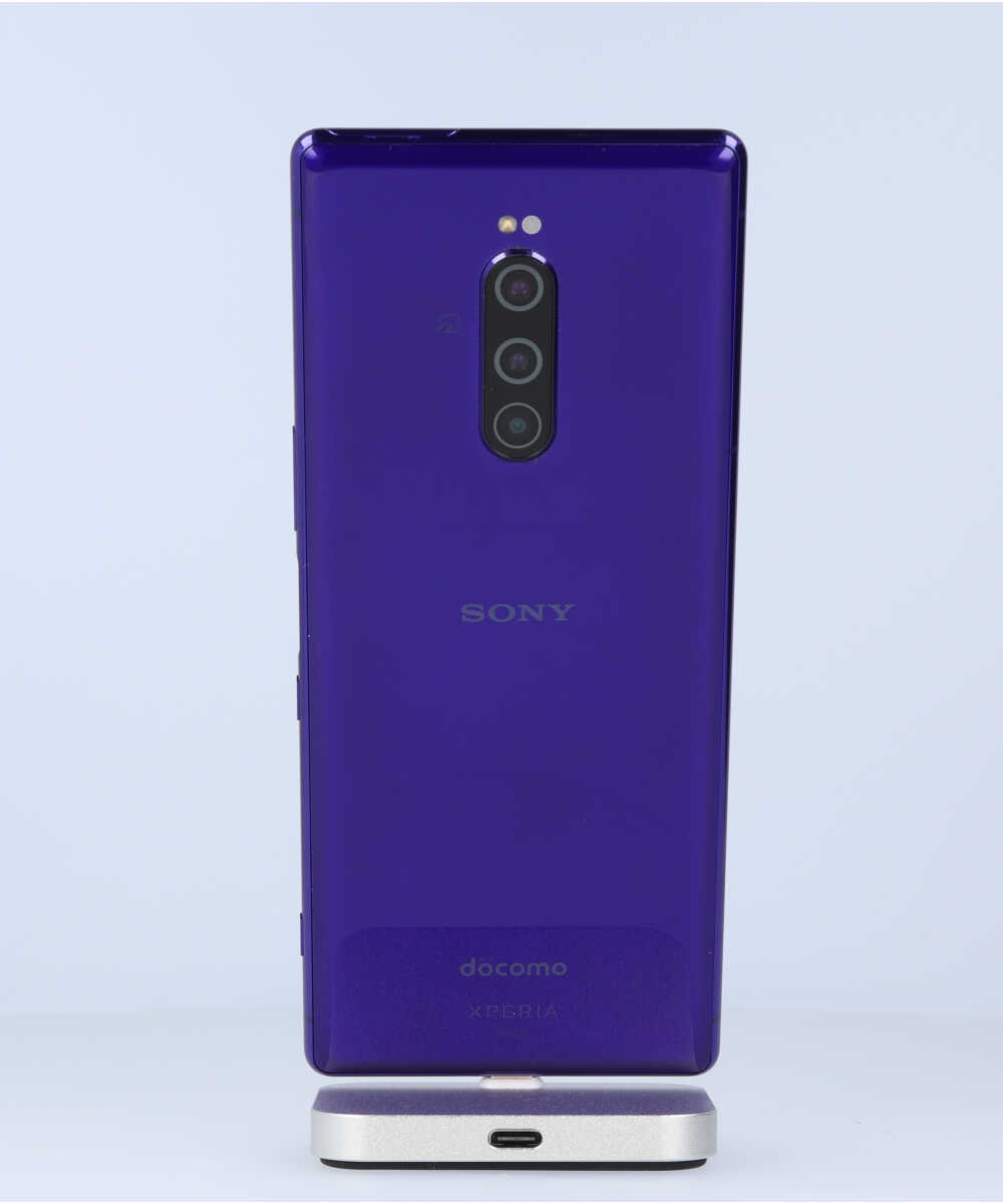 決算SALE 【中古】【安心保証】 Xperia 1 SOV40[64GB] au パープル