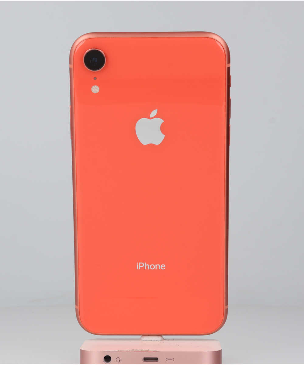 美品 iPhone XR Coral 256GB Docomo コーティング済 スマートフォン