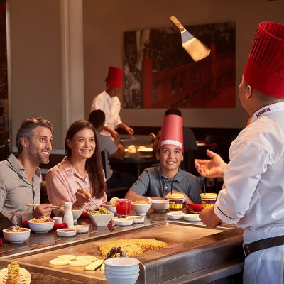 Chef Entertaining While Cooking