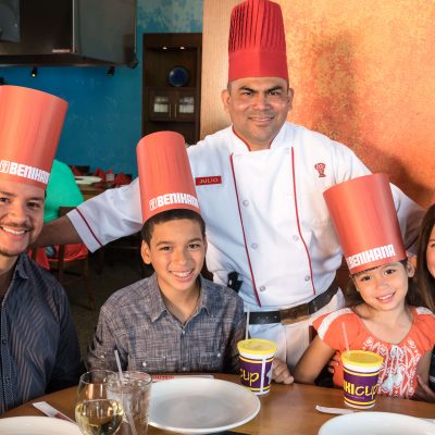 Benihana Chef with Family