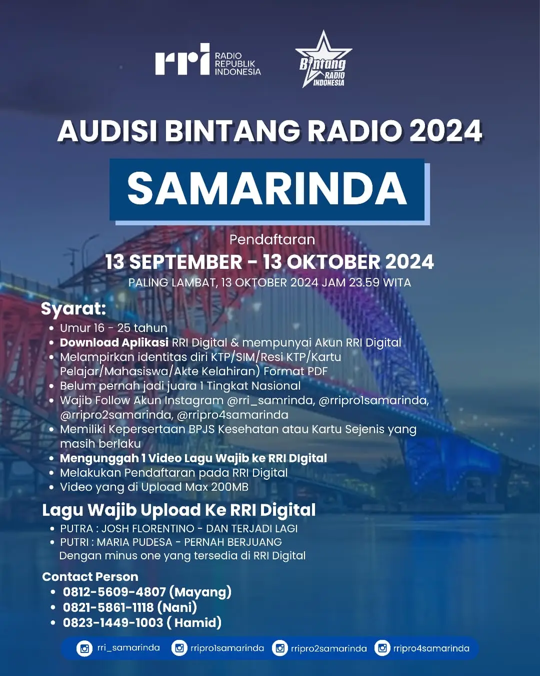 7ec4ae94 8a80 4981 9cc0 47b88b2f83ef Bintang Radio Indonesia 2024: Peluang Emas bagi Talenta Muda Samarinda benuanta