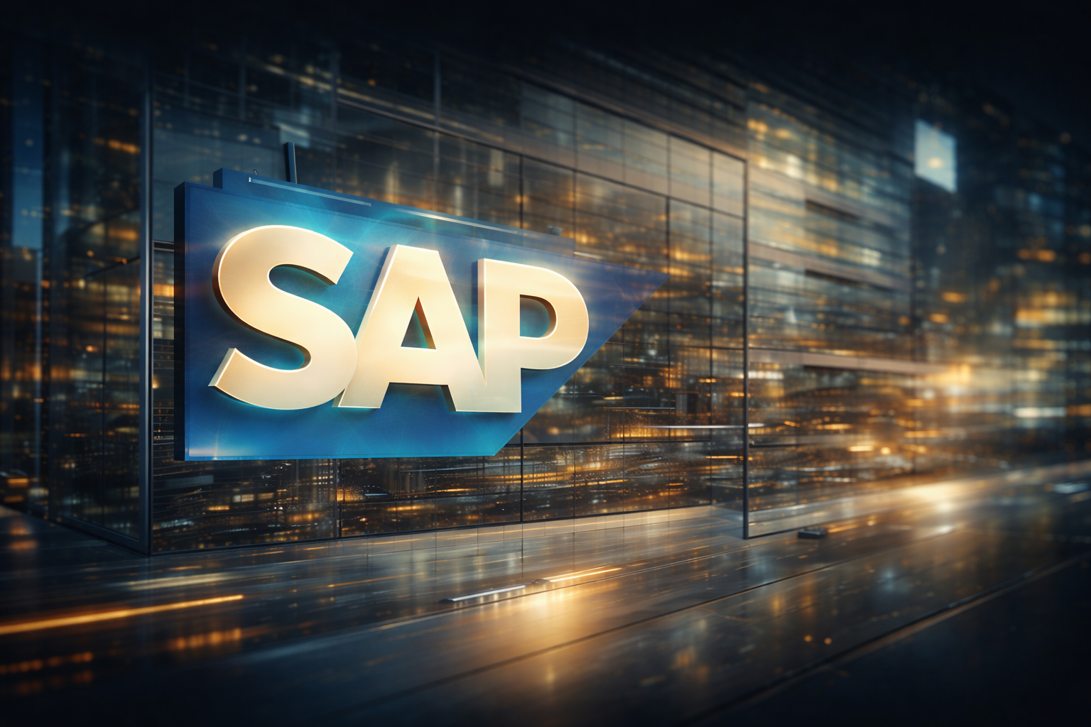 SAP Logo als visuelles Symbol für ERP-Software und berufliche Weiterbildung