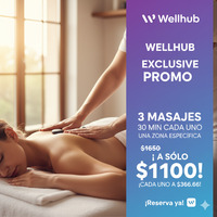 3 Masaje x zonas Wellhub 