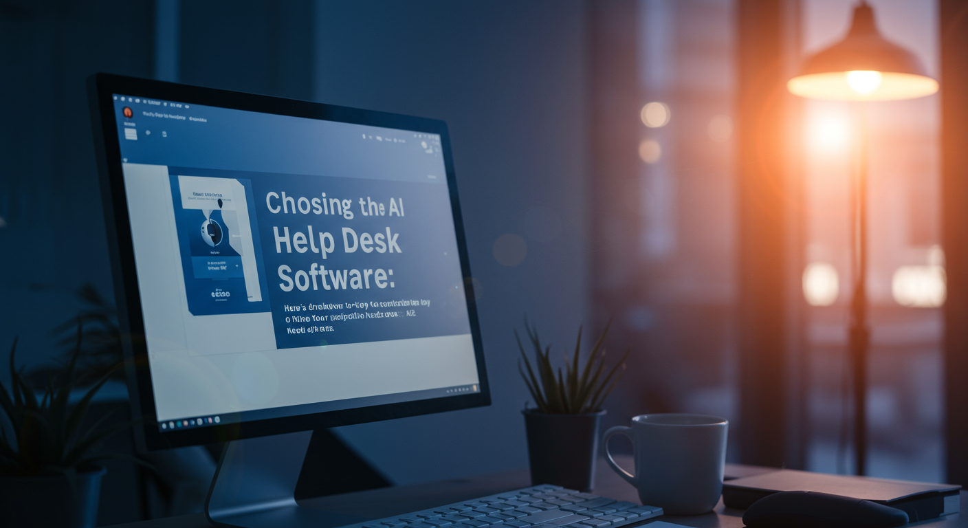 Choosing the Right AI Help Desk Software: Key Considerations