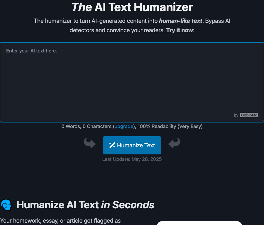 Screenshot of AI-Text-Humanizer