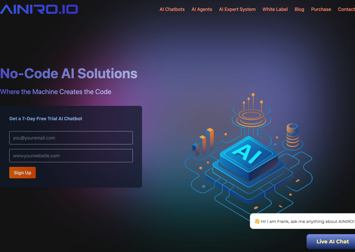 AINIRO.IO main image - AI-powered Text Analysis Tool