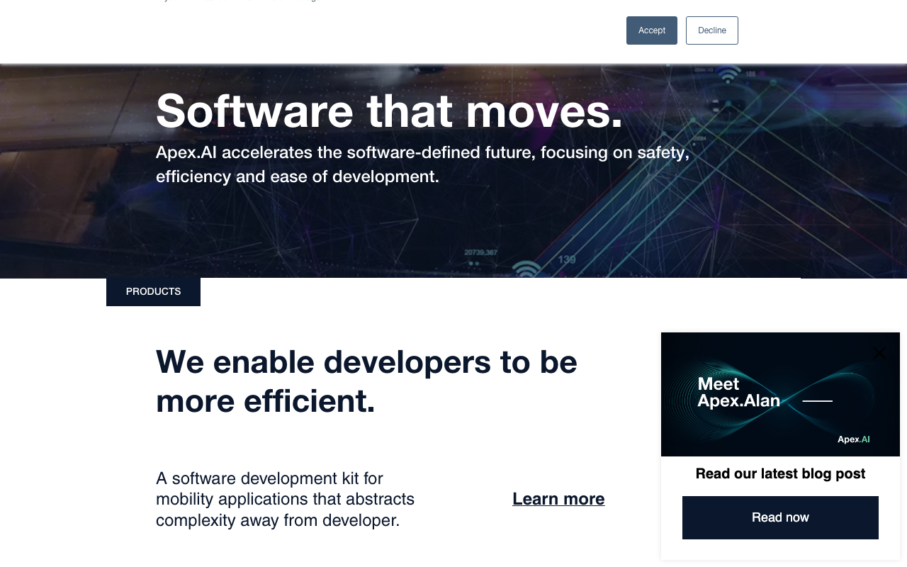 Apex.AI main image - Building safe and reliable software for autonomous systems