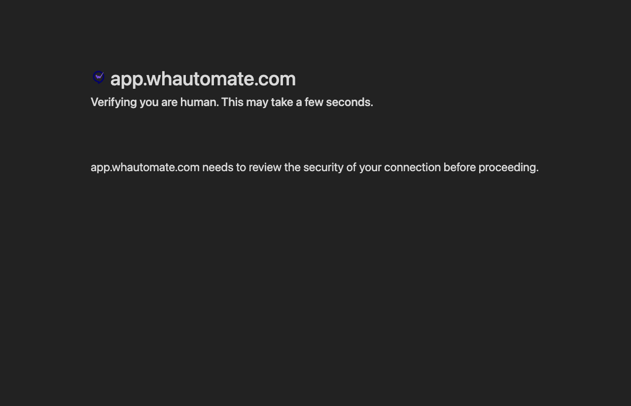 Screenshot of Whautomate