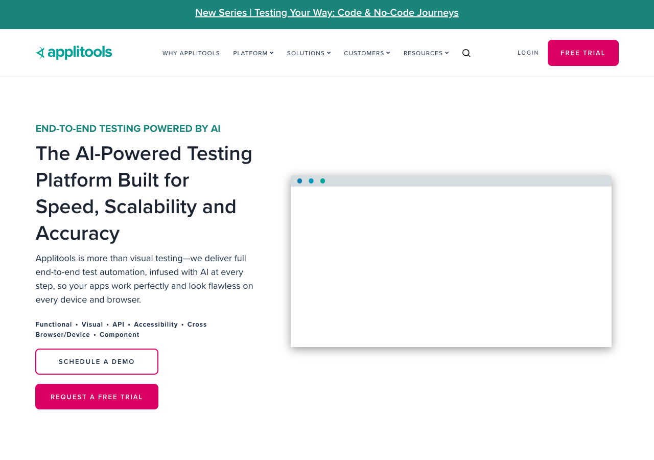 Screenshot of Applitools