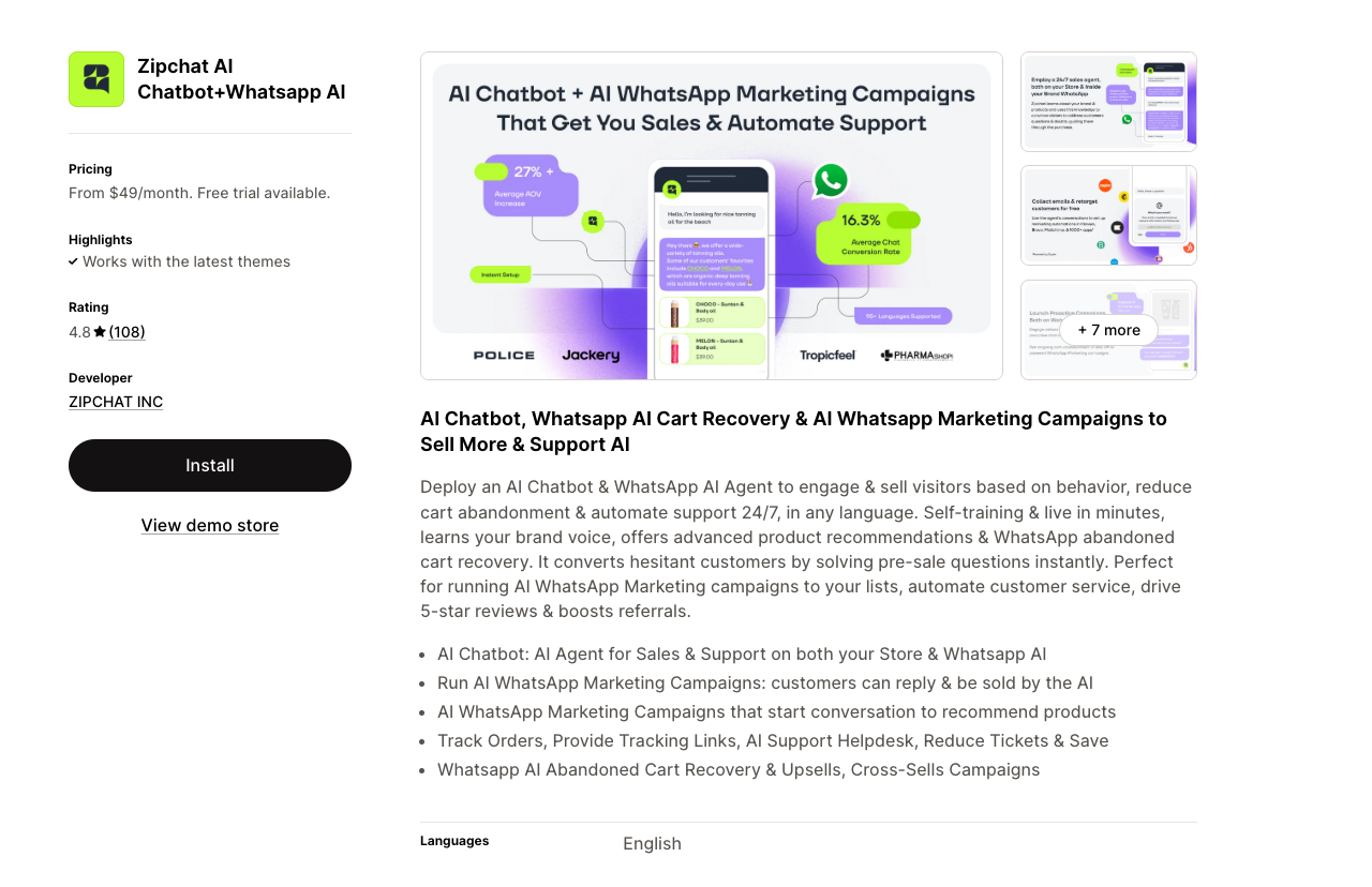 Zipchat AI main image - Accelerating Customer Support