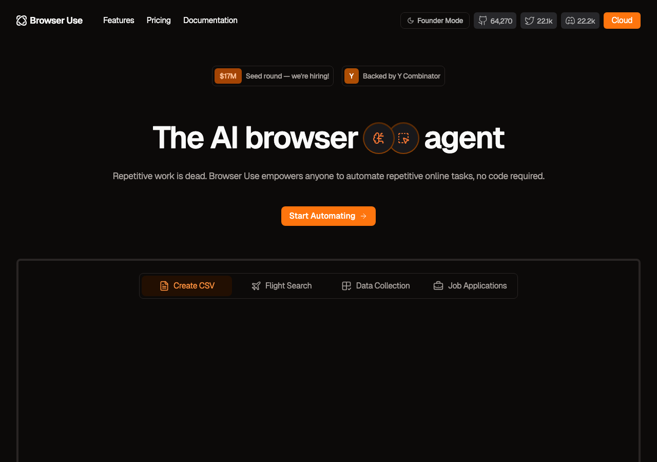 Browser Use main image - Optimize your browsing experience