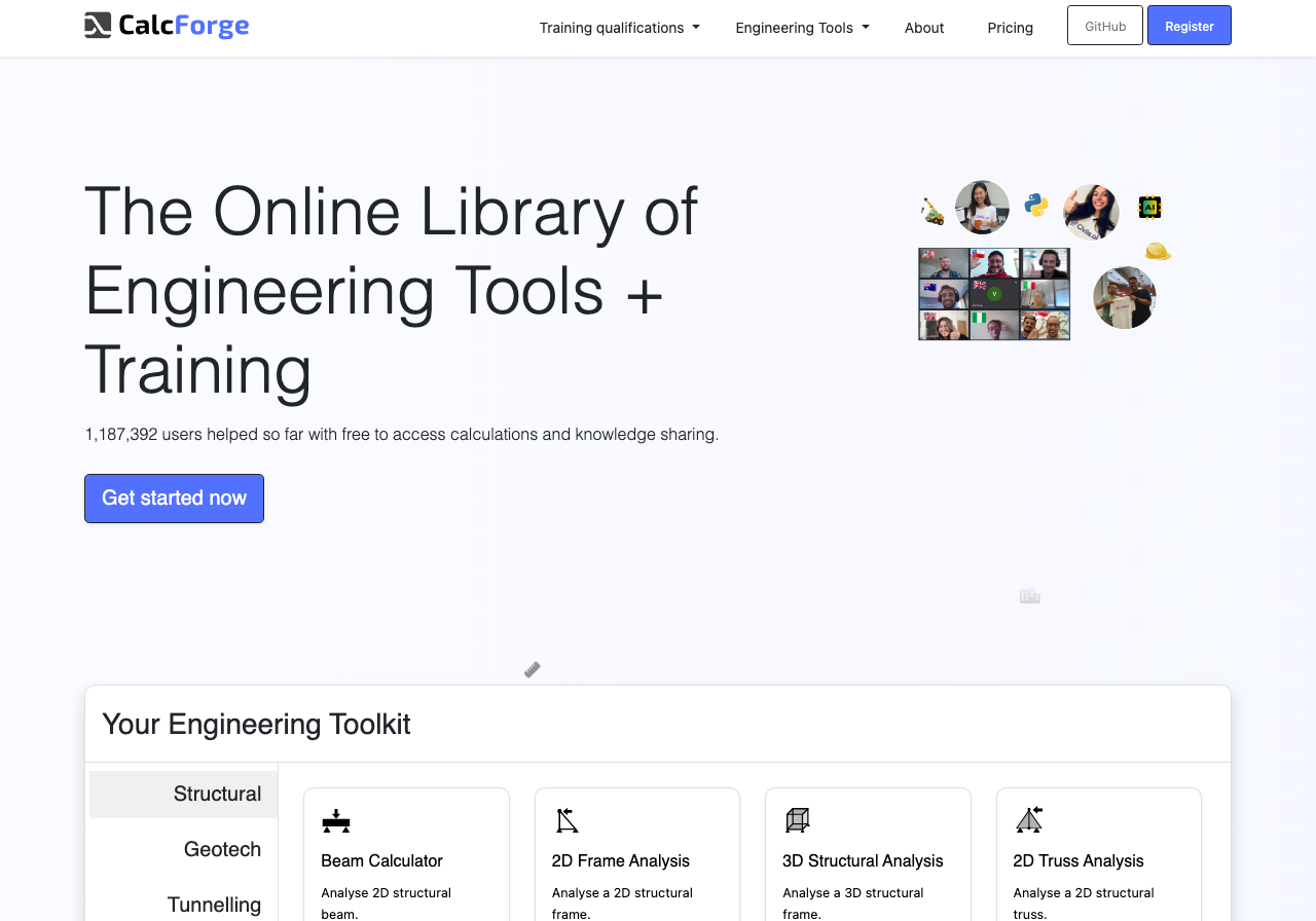 Screenshot of CalcForge