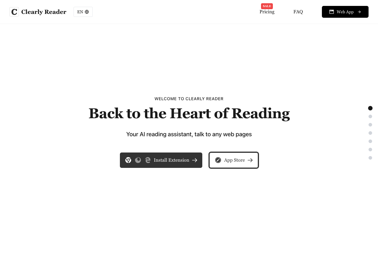 Clearly Reader main image - Simplify Your Reading Experience