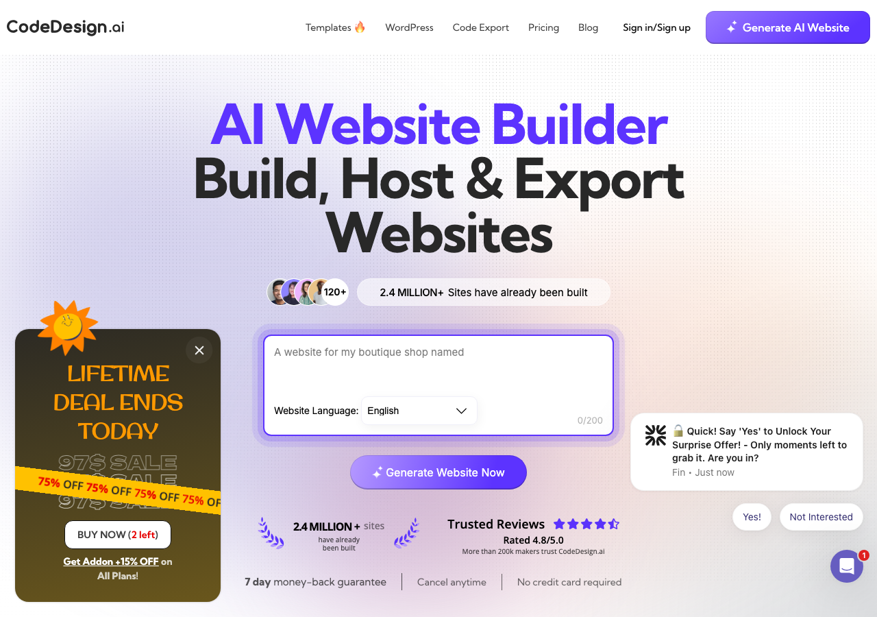 CodeDesign.ai main image - Empowering Developers with AI