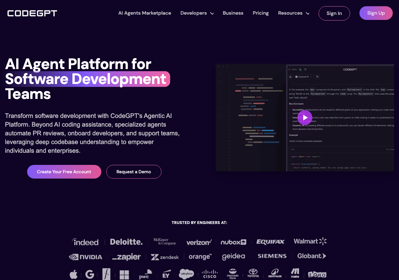 Screenshot of CodeGPT
