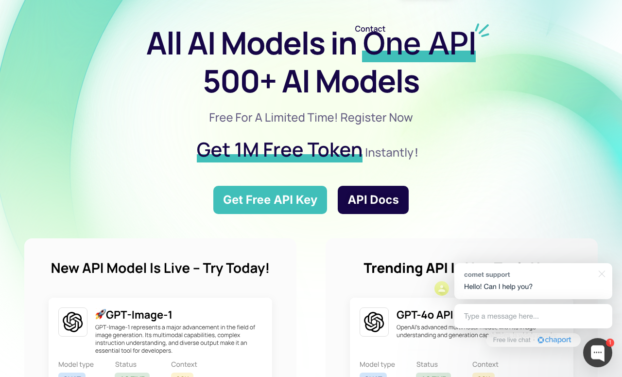 CometAPI main image - Empowering developers with AI capabilities