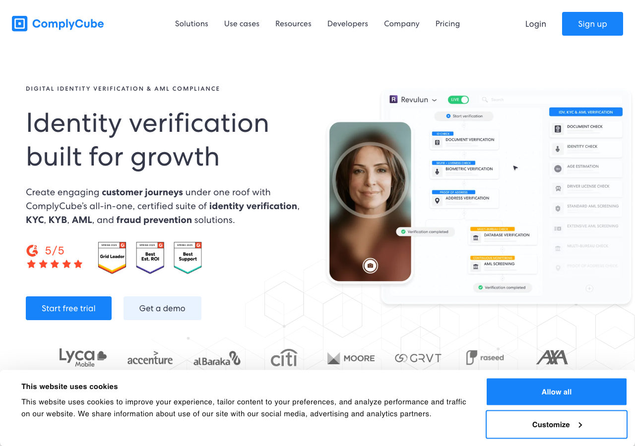 ComplyCube main image - Automating Compliance Workflows