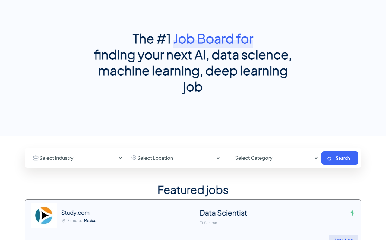 DataScienceJobs.com main image - Your Gateway to Data Science Careers