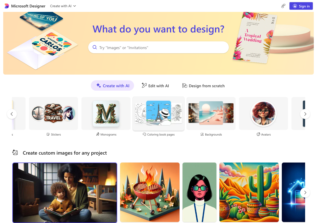 Microsoft Designer main image - Design made easy with Microsoft Designer