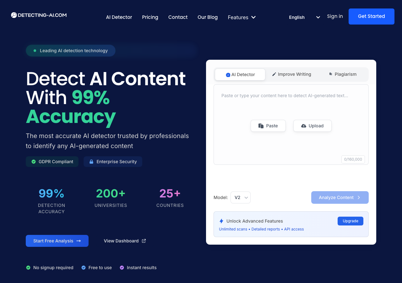 Screenshot of Detecting-AI