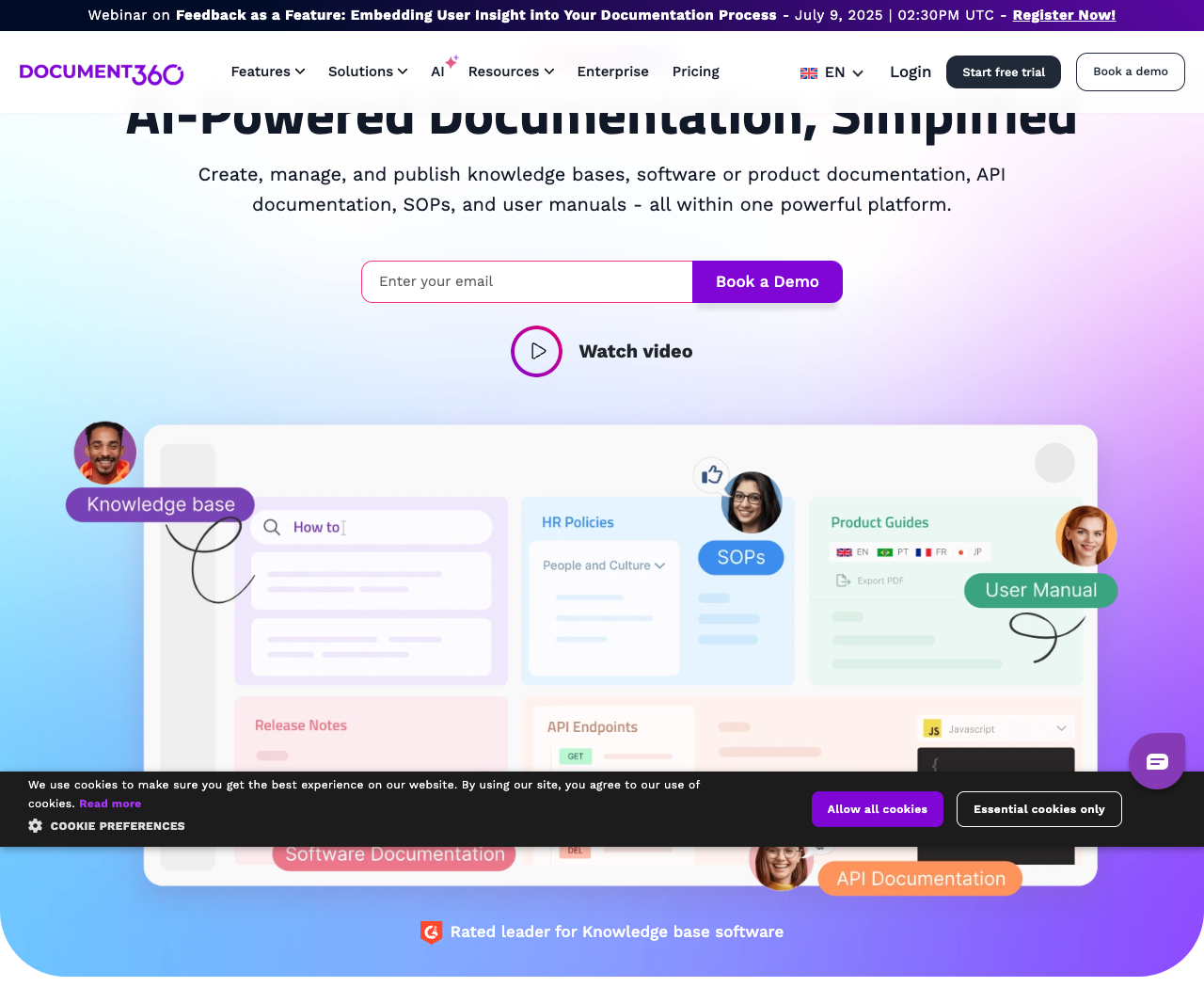 Document360 main image - Empower your documentation