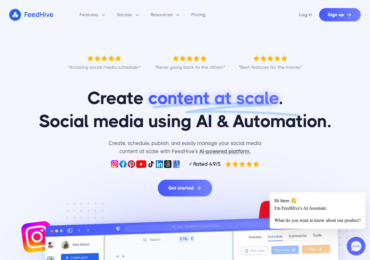 Screenshot of FeedHive
