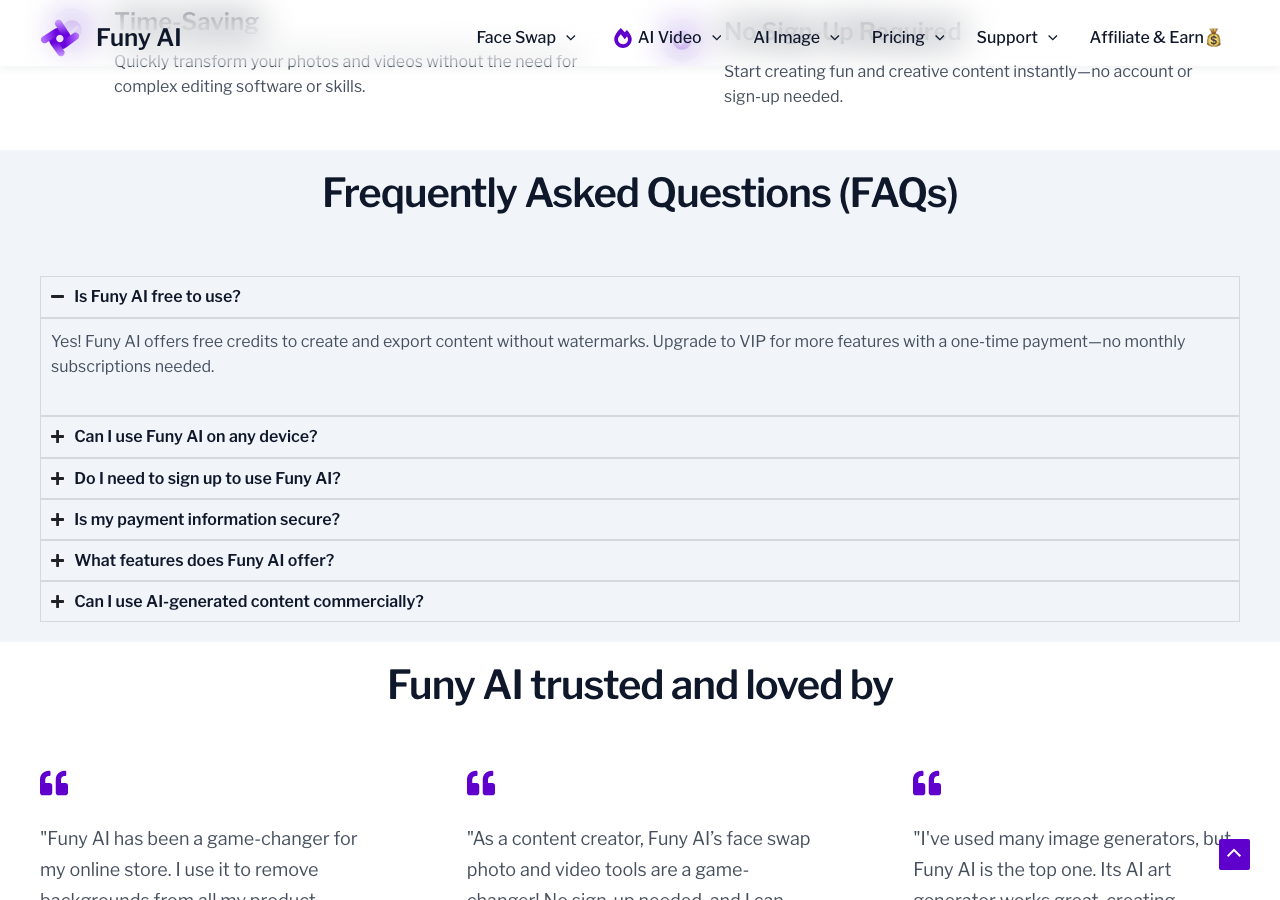 Screenshot of Funy AI: AI Video, AI Image, Face Swap
