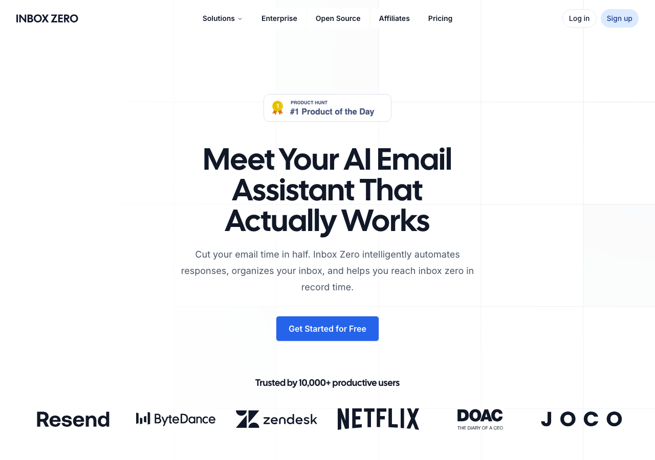 Screenshot of Inbox Zero