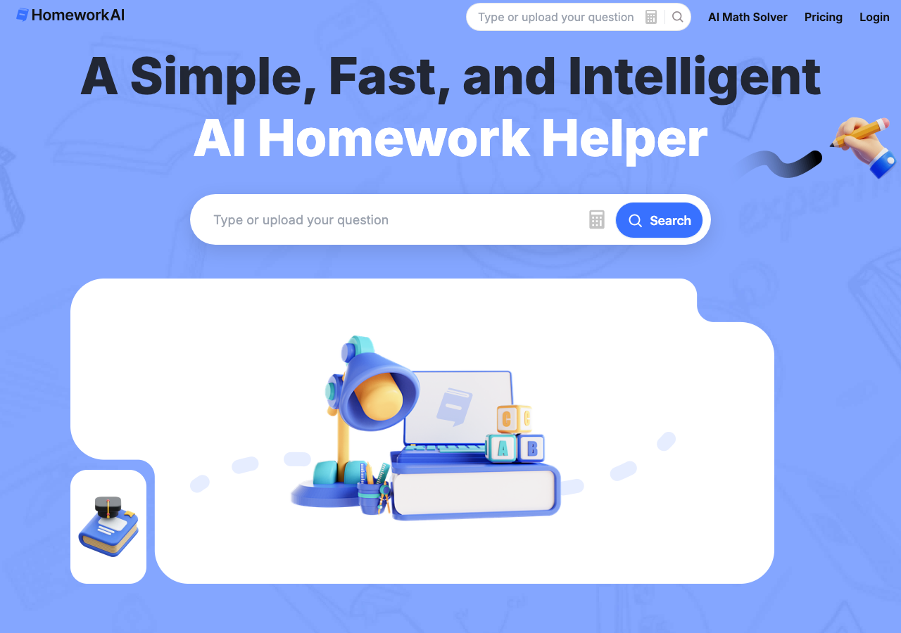 HomeworkAI main image - Empowering students with AI assistance