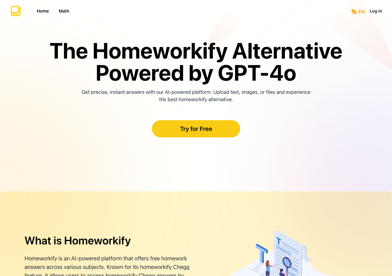 Screenshot of Homeworkify.im