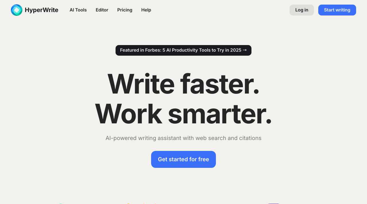 HyperWrite main image - Transforming your ideas into polished content