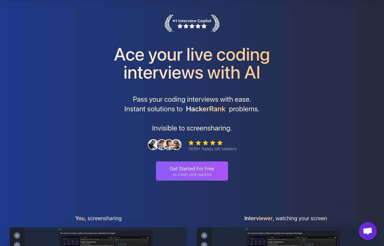Screenshot of Interview Solver