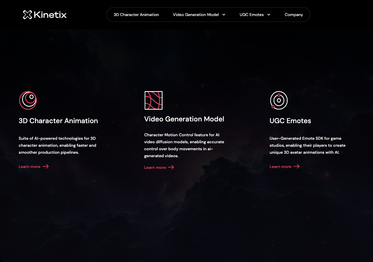 Screenshot of Kinetix