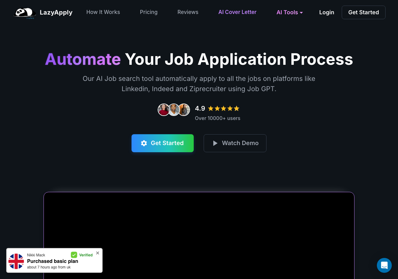 LazyApply main image - Simplify your application process.