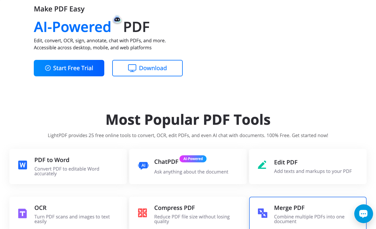 LightPDF main image - Effortless PDF Solutions Online