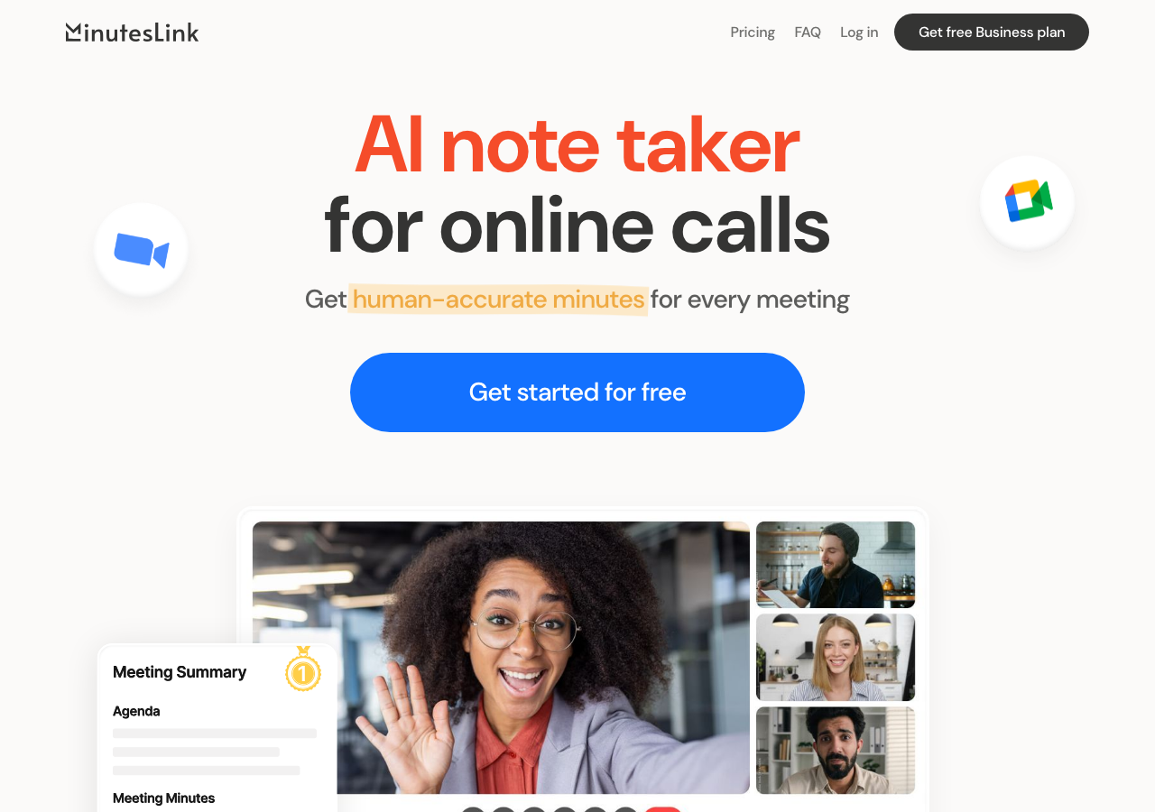 MinutesLink main image - Transforming spoken words into written text