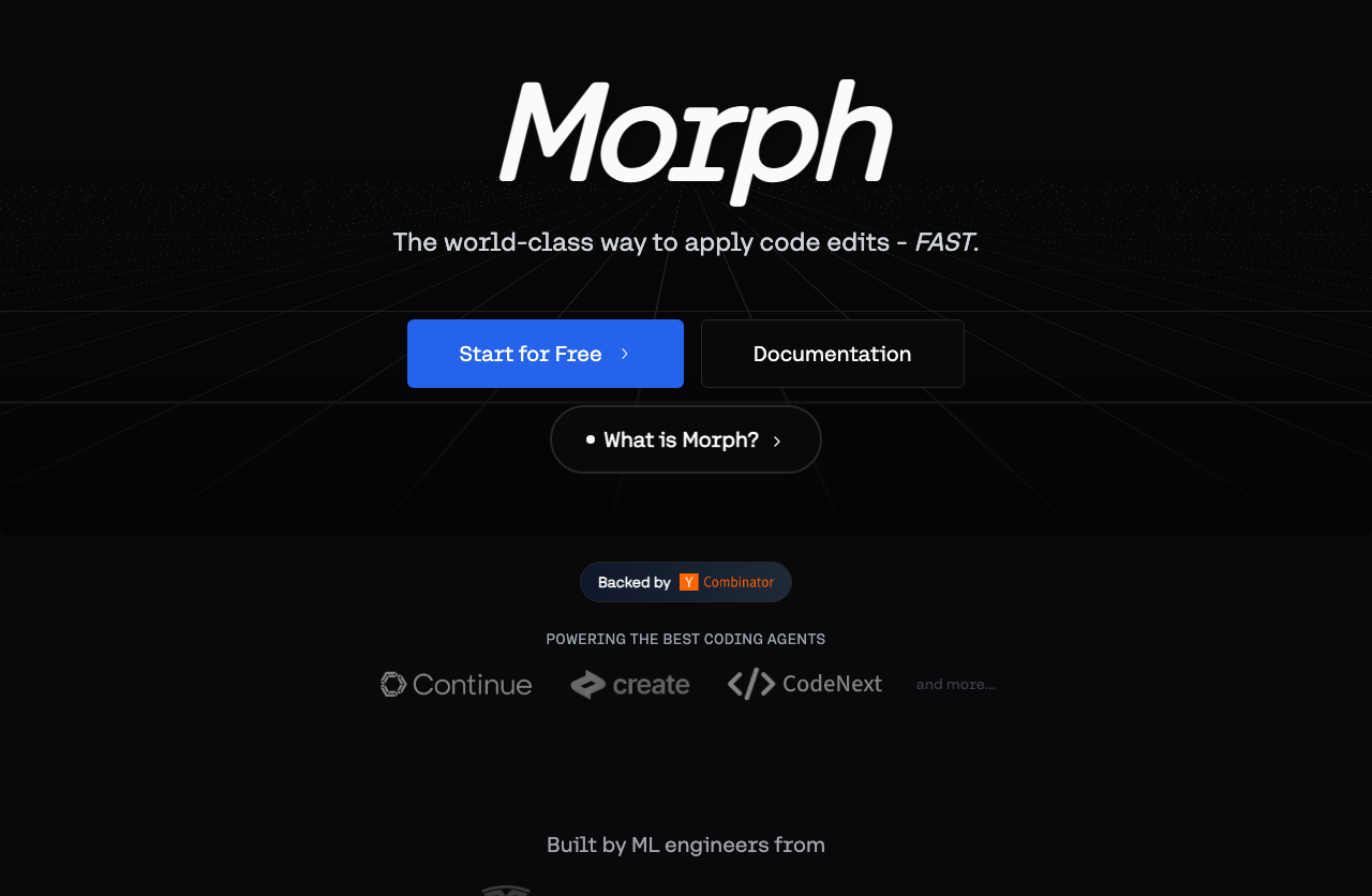 Morph main image - Transforming text with AI