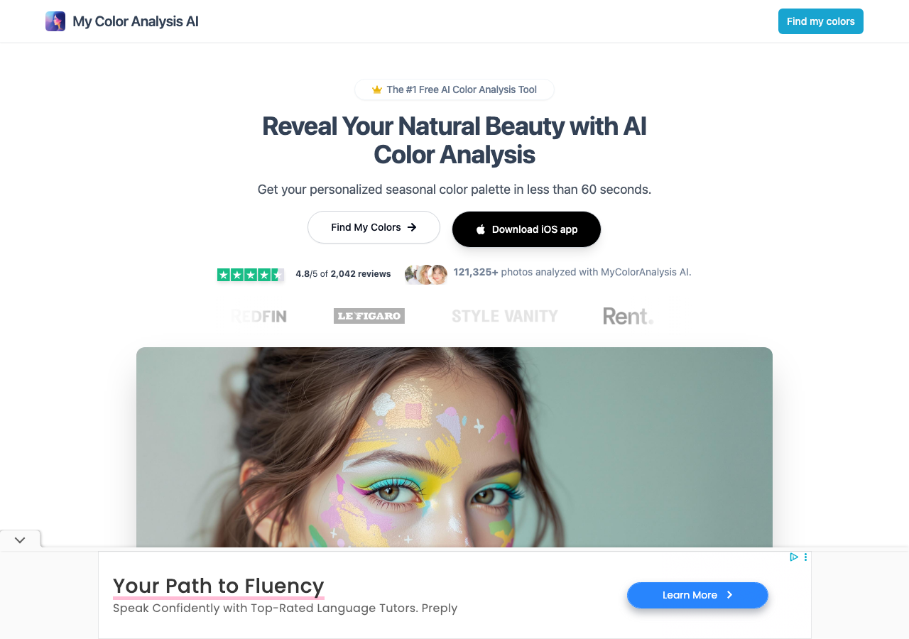 My Color Analysis AI main image - Unleash the Power of Color Analysis
