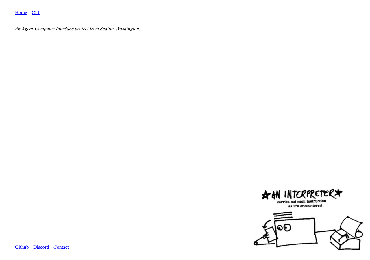Screenshot of Open Interpreter