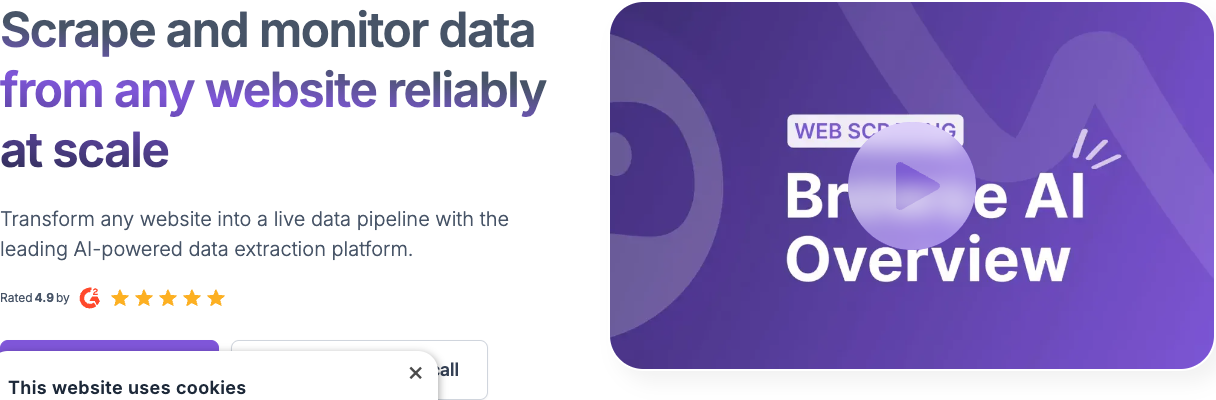 Browse AI main image - Empowering Content Analysis