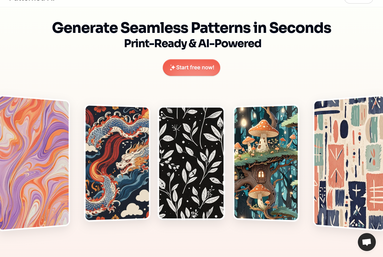 Screenshot of Patterned AI