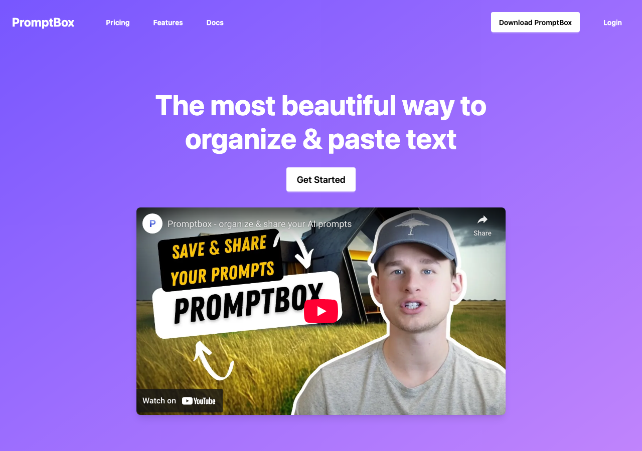 PromptBox main image - Empowering AI-driven creativity