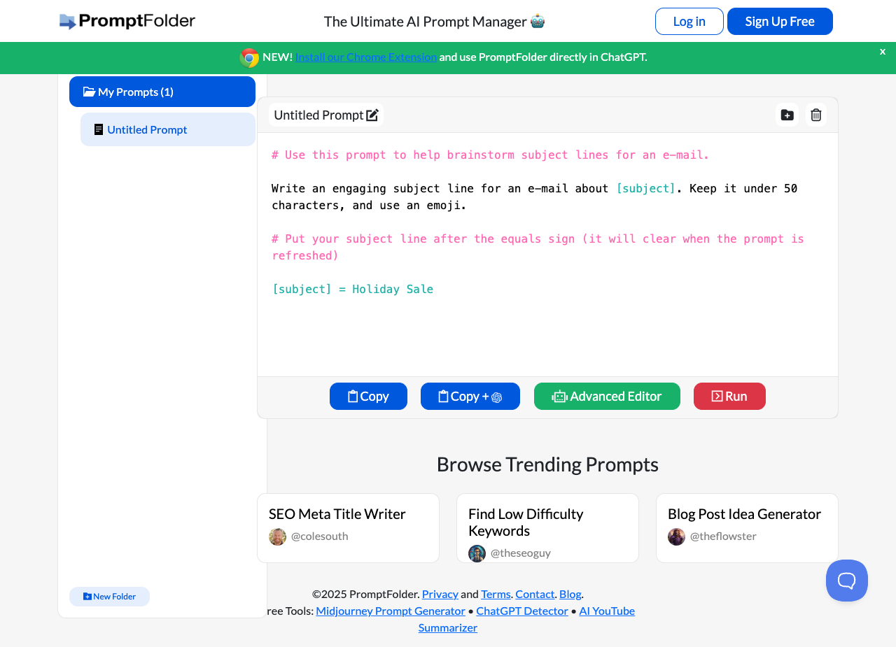 PromptFolder main image - AI-Powered Document Automation