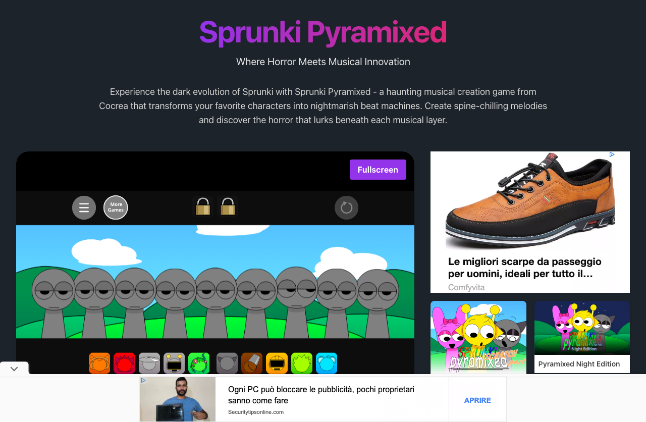 Screenshot of Sprunki Pyramixed