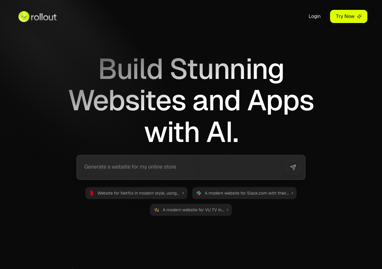 Rollout AI main image - Transforming ideas into intelligent solutions