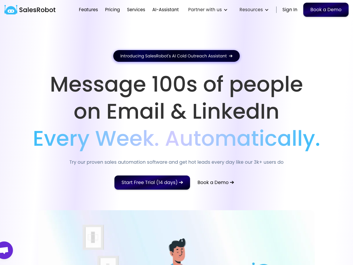 SalesRobot main image - Automating Sales Processes with AI