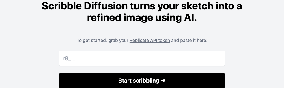 Screenshot of Scribble Diffusion