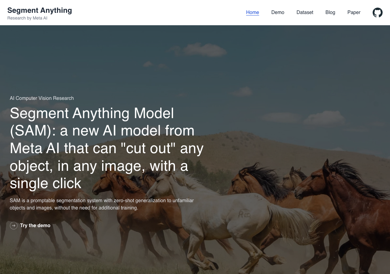 Segment Anything | Meta AI main image - Empower your data with precision